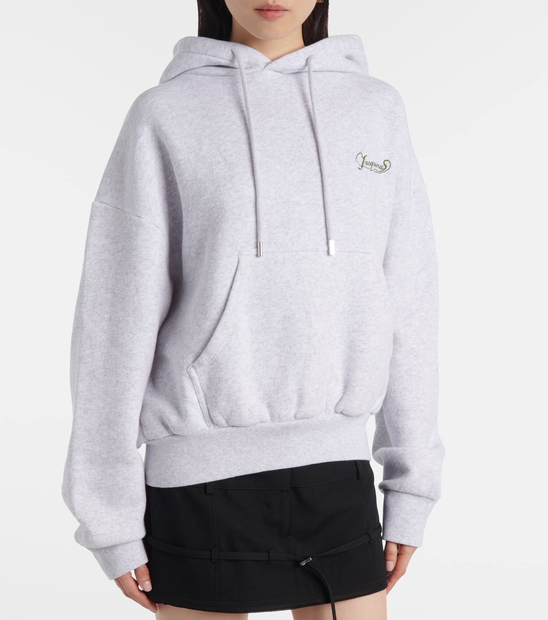 Corto logo cotton fleece hoodie - 5