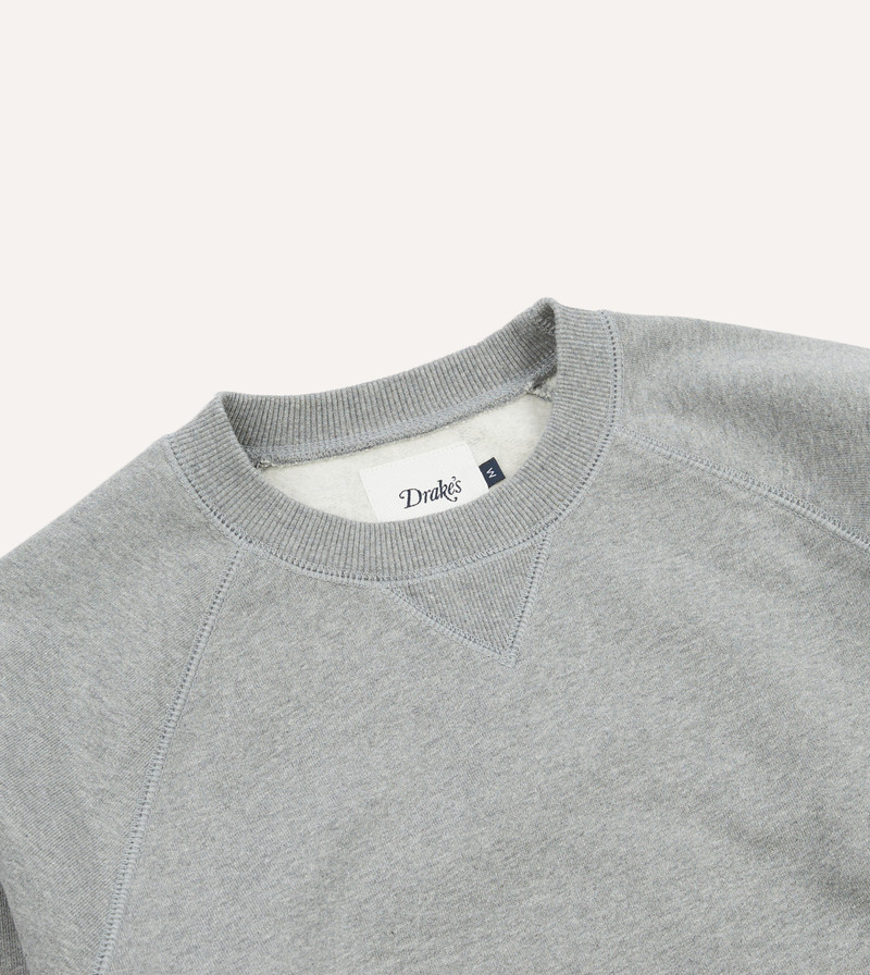 Grey Brushed Cotton Jersey Sweatshirt 3