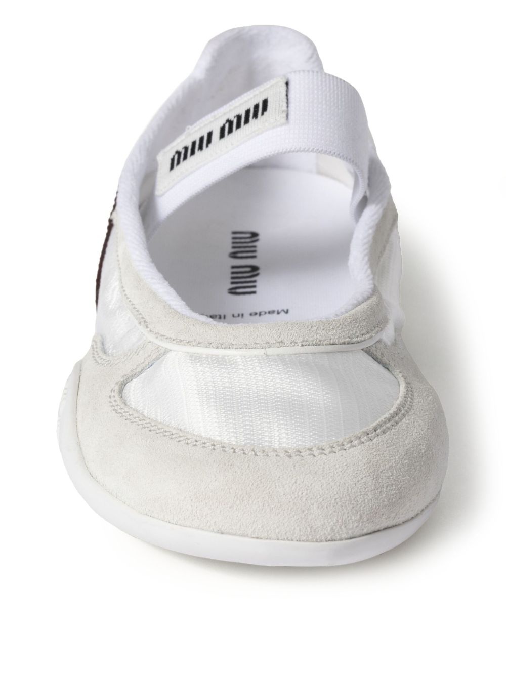 panelled ballerina shoes - 4