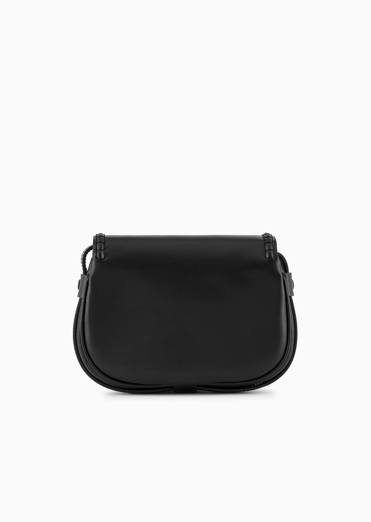 Small shoulder bag in leather with flap and logo gusset - 3