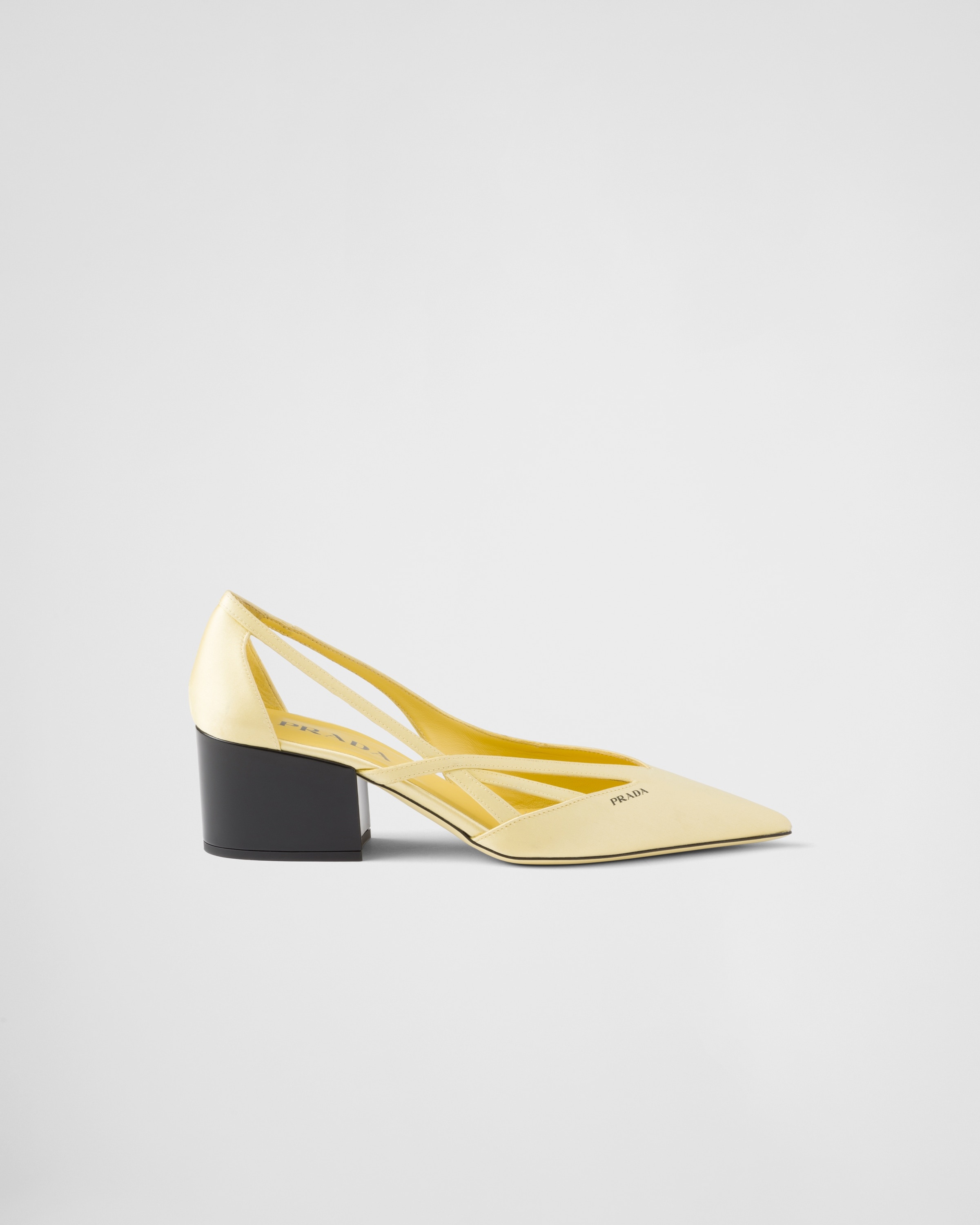 Satin cut-out pumps - 2