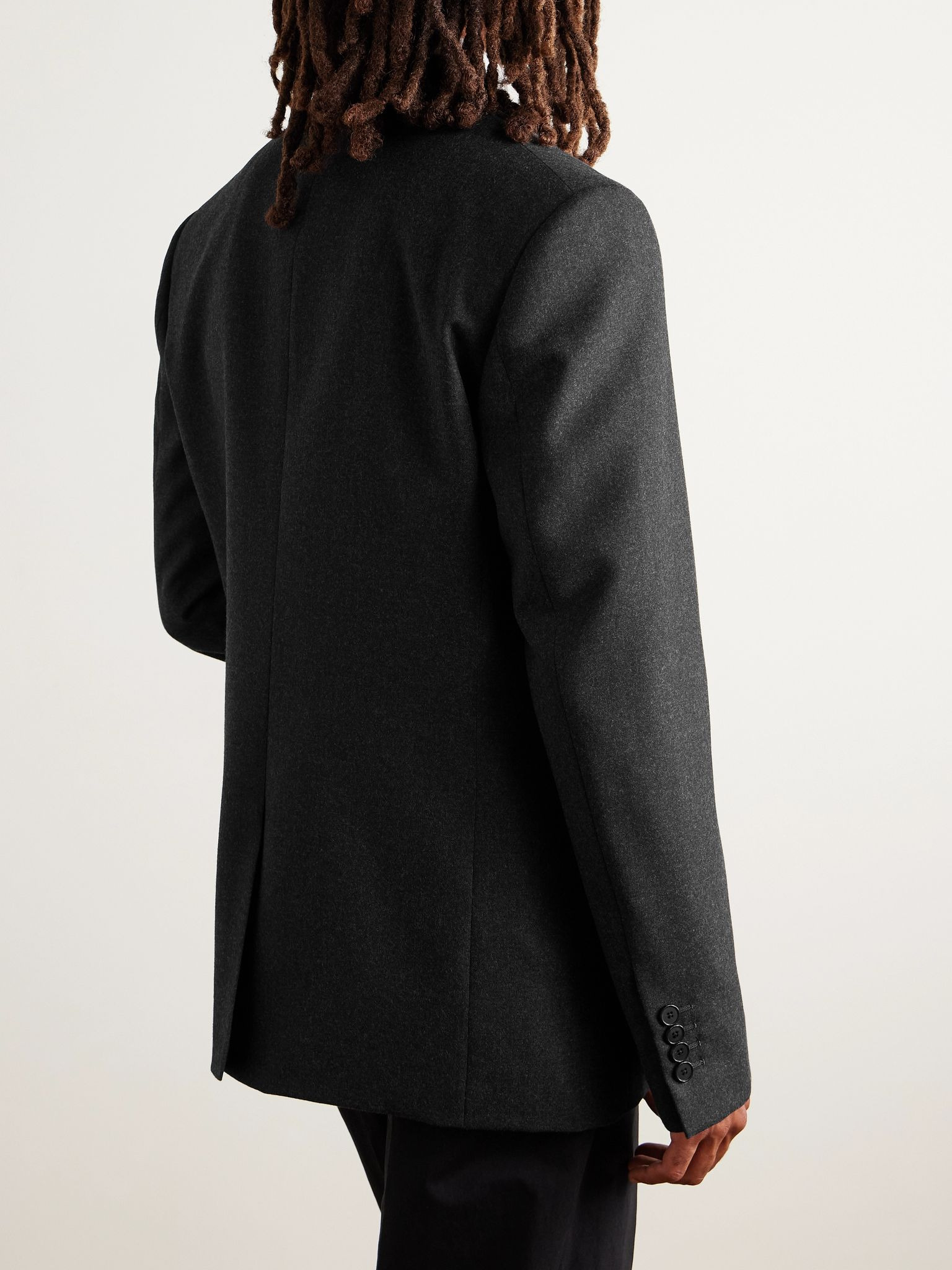 Wool-Twill Blazer Charcoal - 3