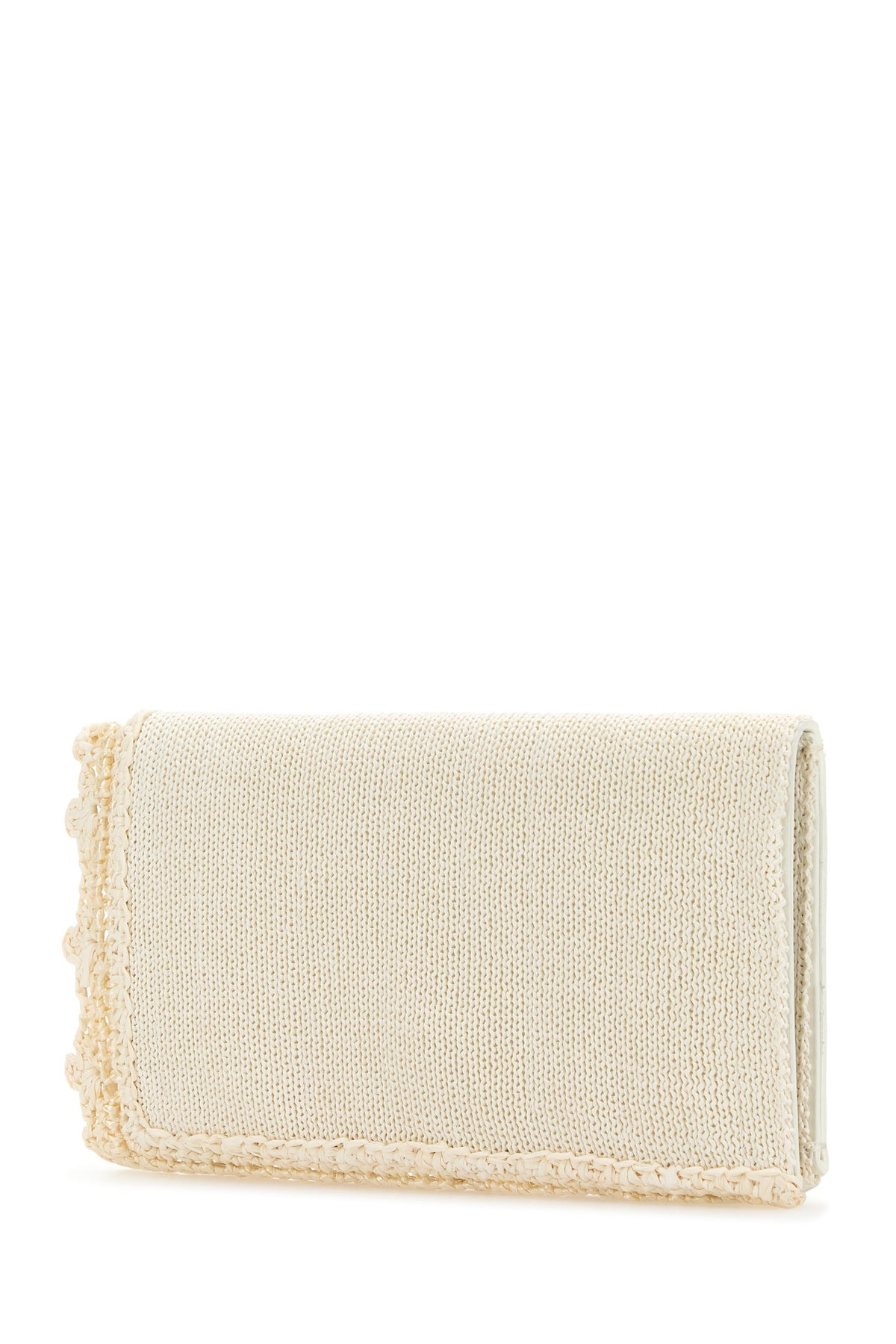 Ivory crochet clutch - 2