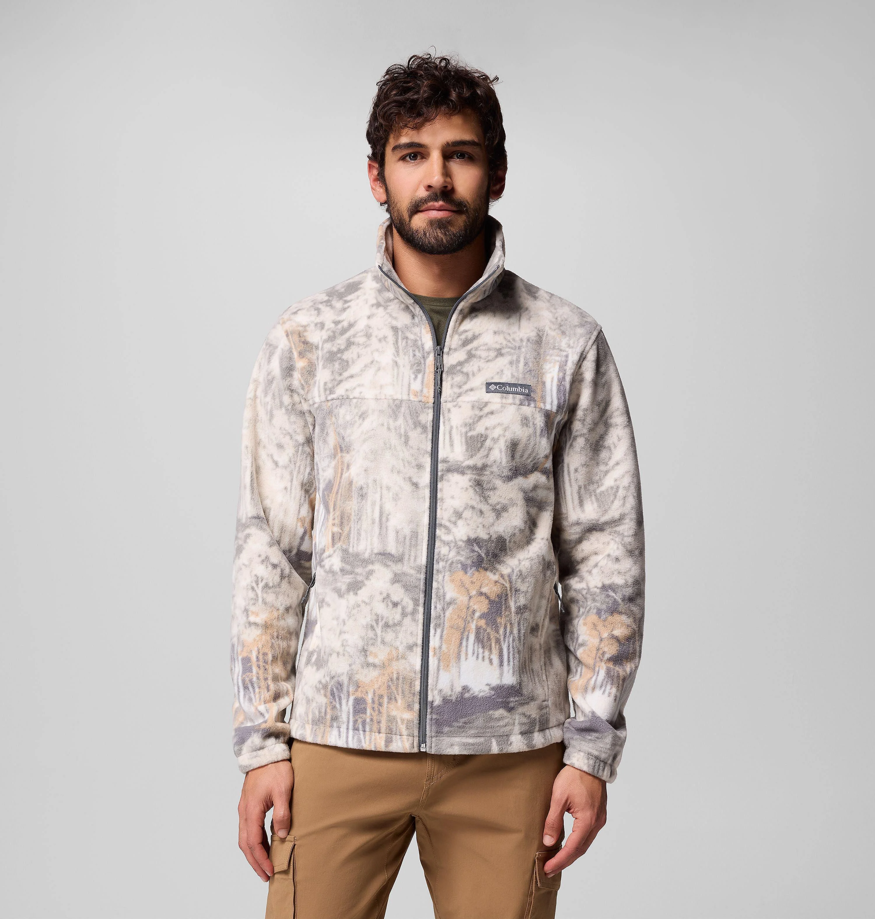 Men’s Steens Mountain Printed Fleece Jacket - 1