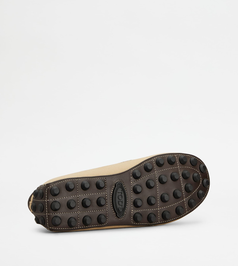 BOAT BUBBLE GOMMINO LOAFERS IN CANVAS AND LEATHER 4