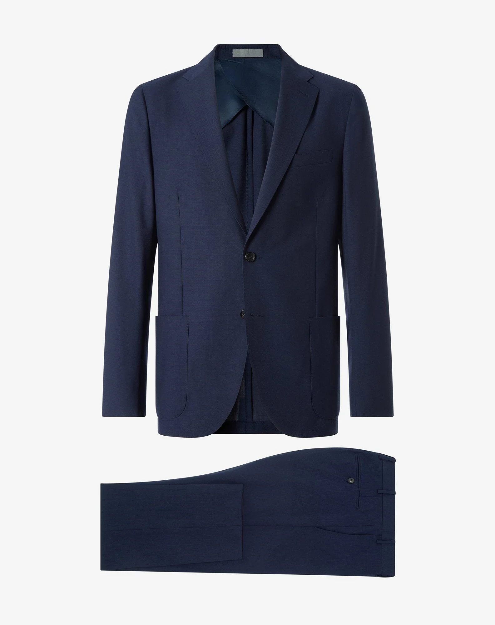 Navy blue 130's wool suit - 1