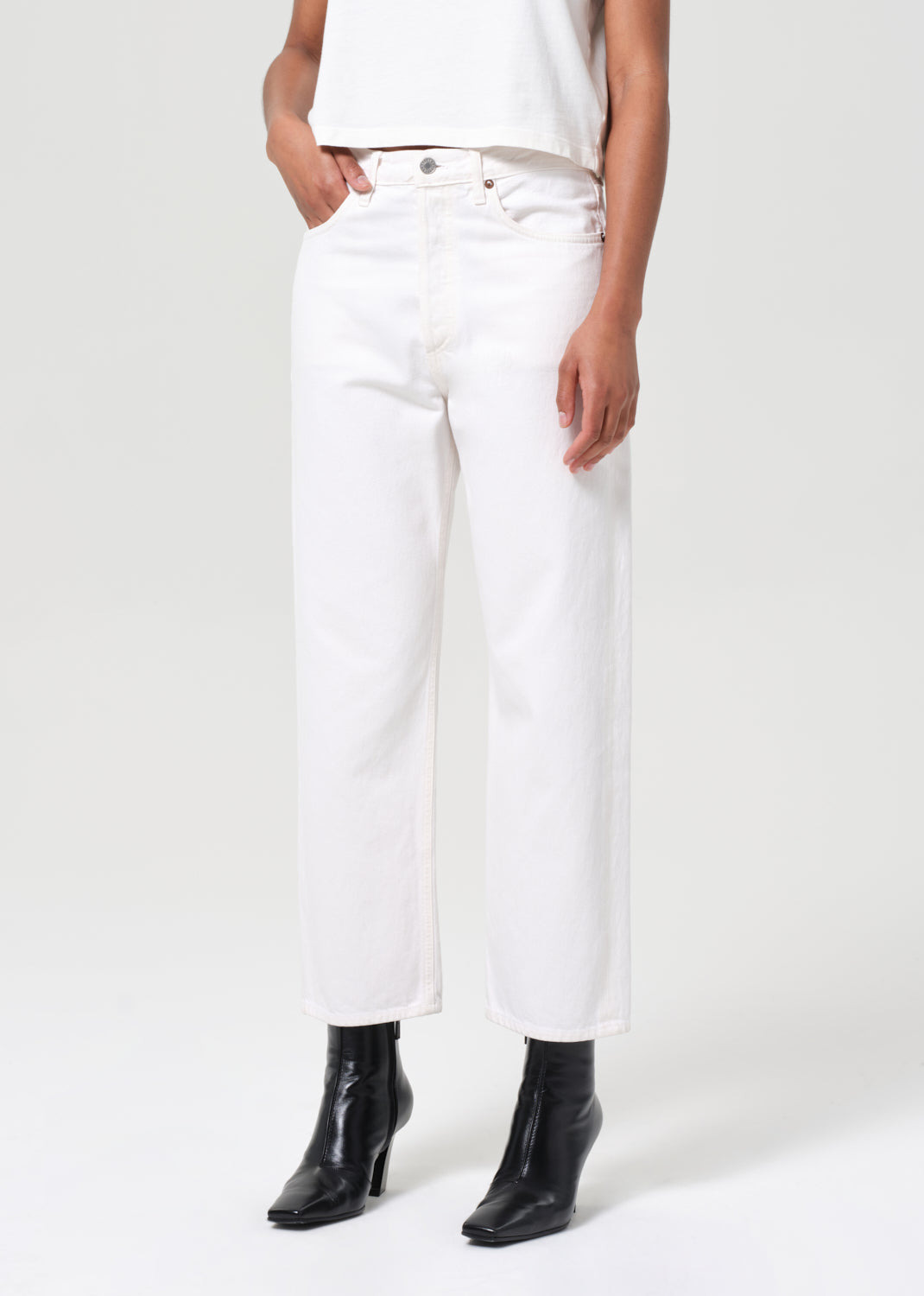 90'S CROP MID RISE STRAIGHT IN FORTUNE COOKIE - 5