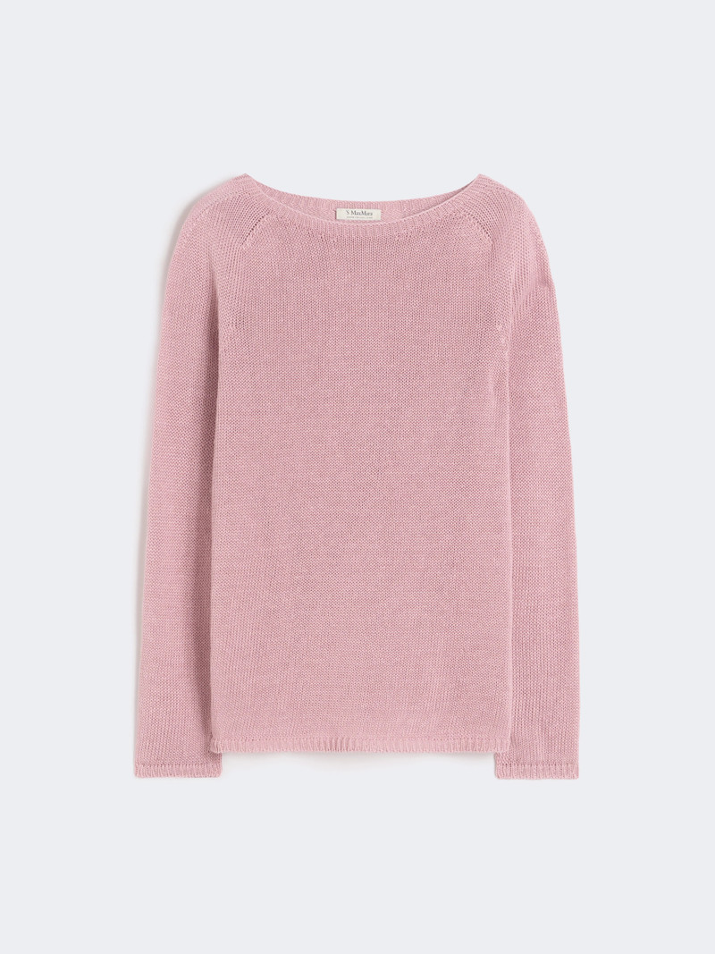 GIOLINO Linen yarn basic sweater - ANTIQUE ROSE 5