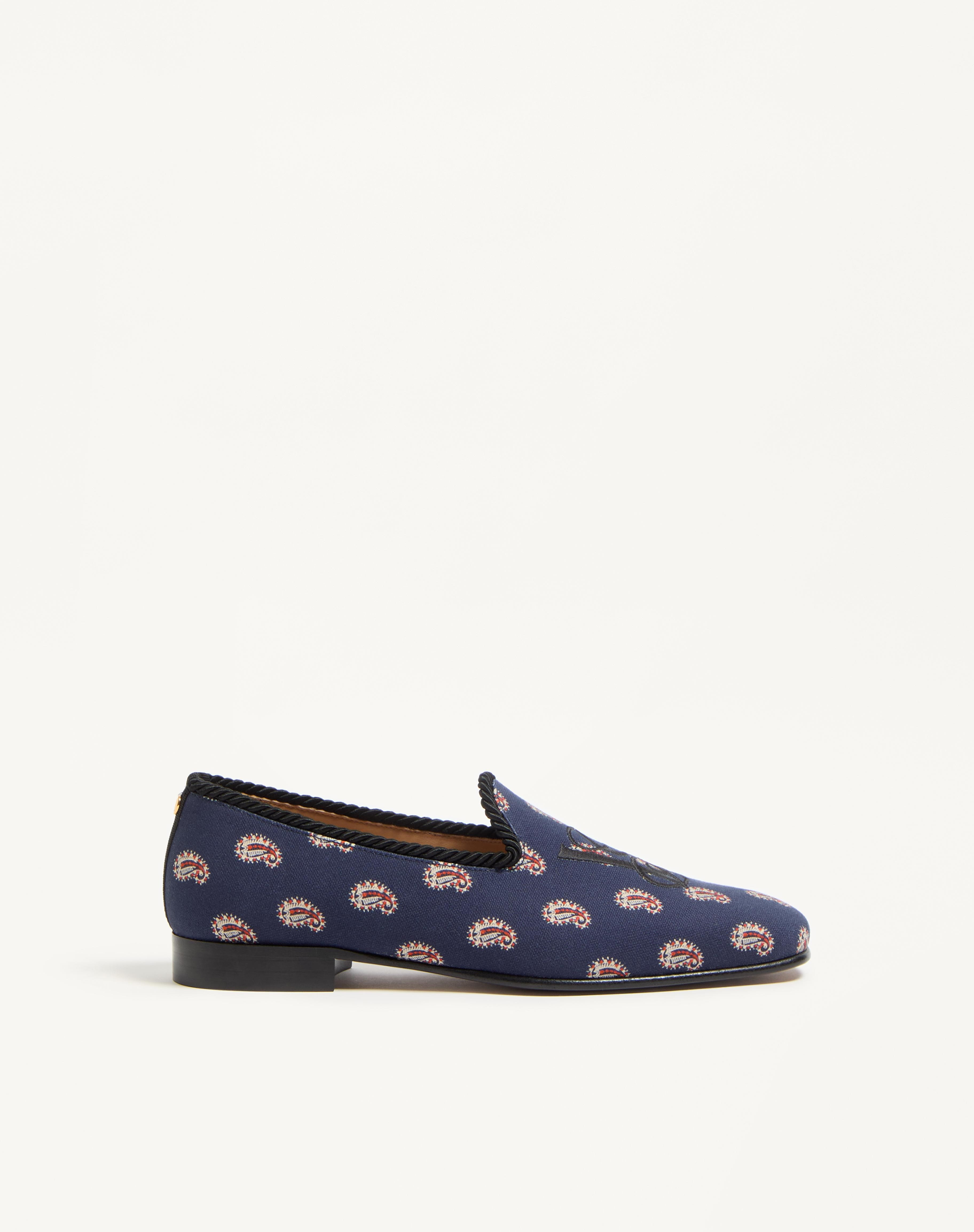 LES ALCÔVETTES LOAFER IN VOYAGE IMAGINAIRE CANVAS FABRIC - 1