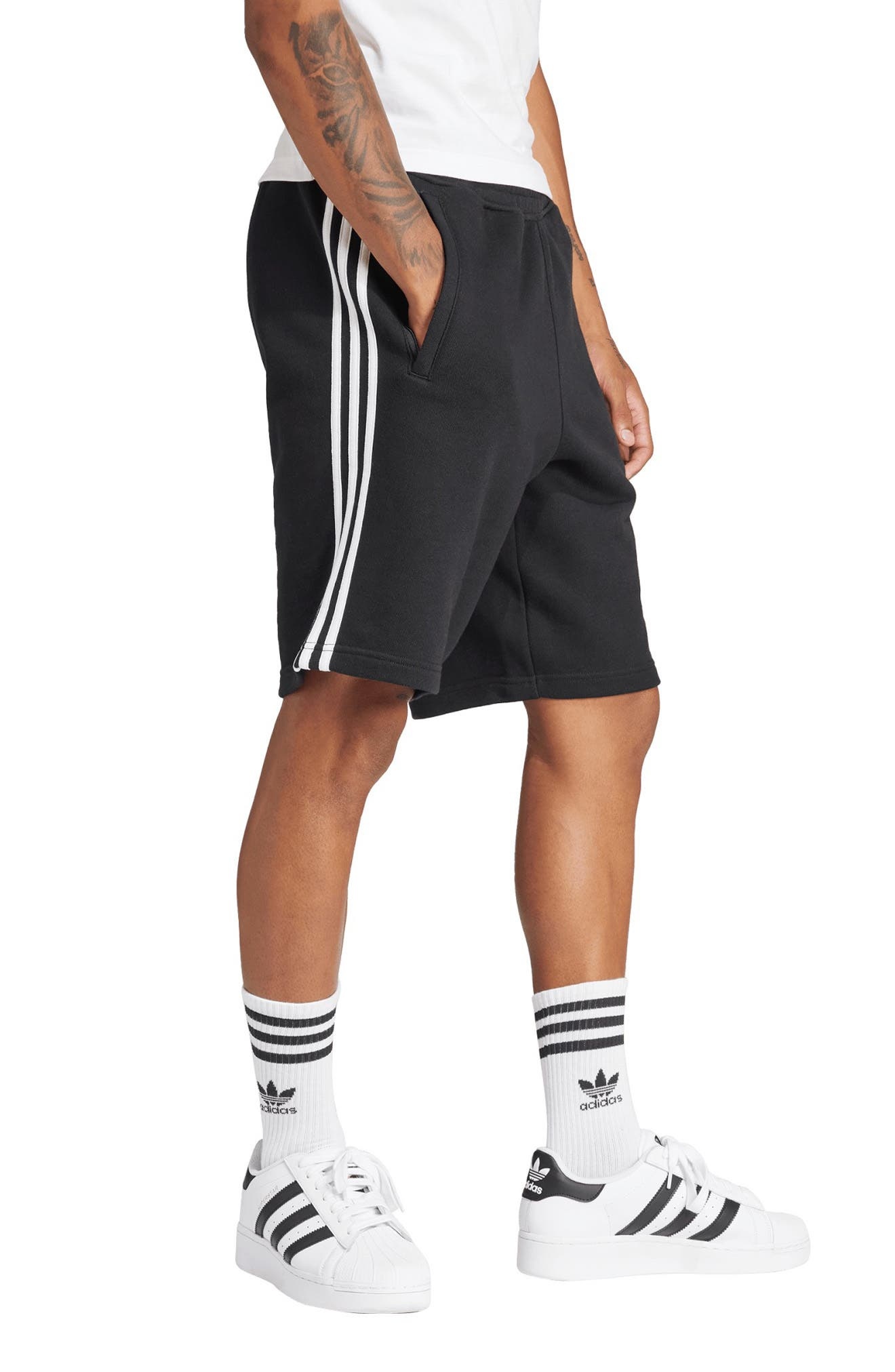 Adicolor 3-Stripes Cotton French Terry Shorts - 3