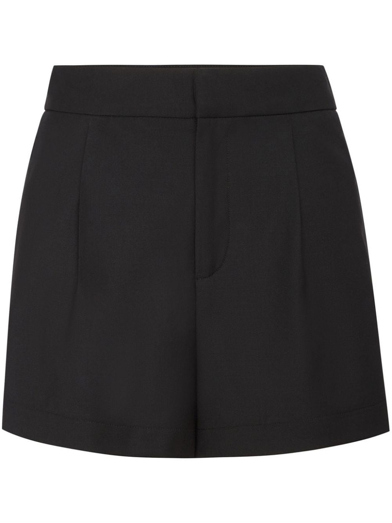 logo-plaque satin shorts 1