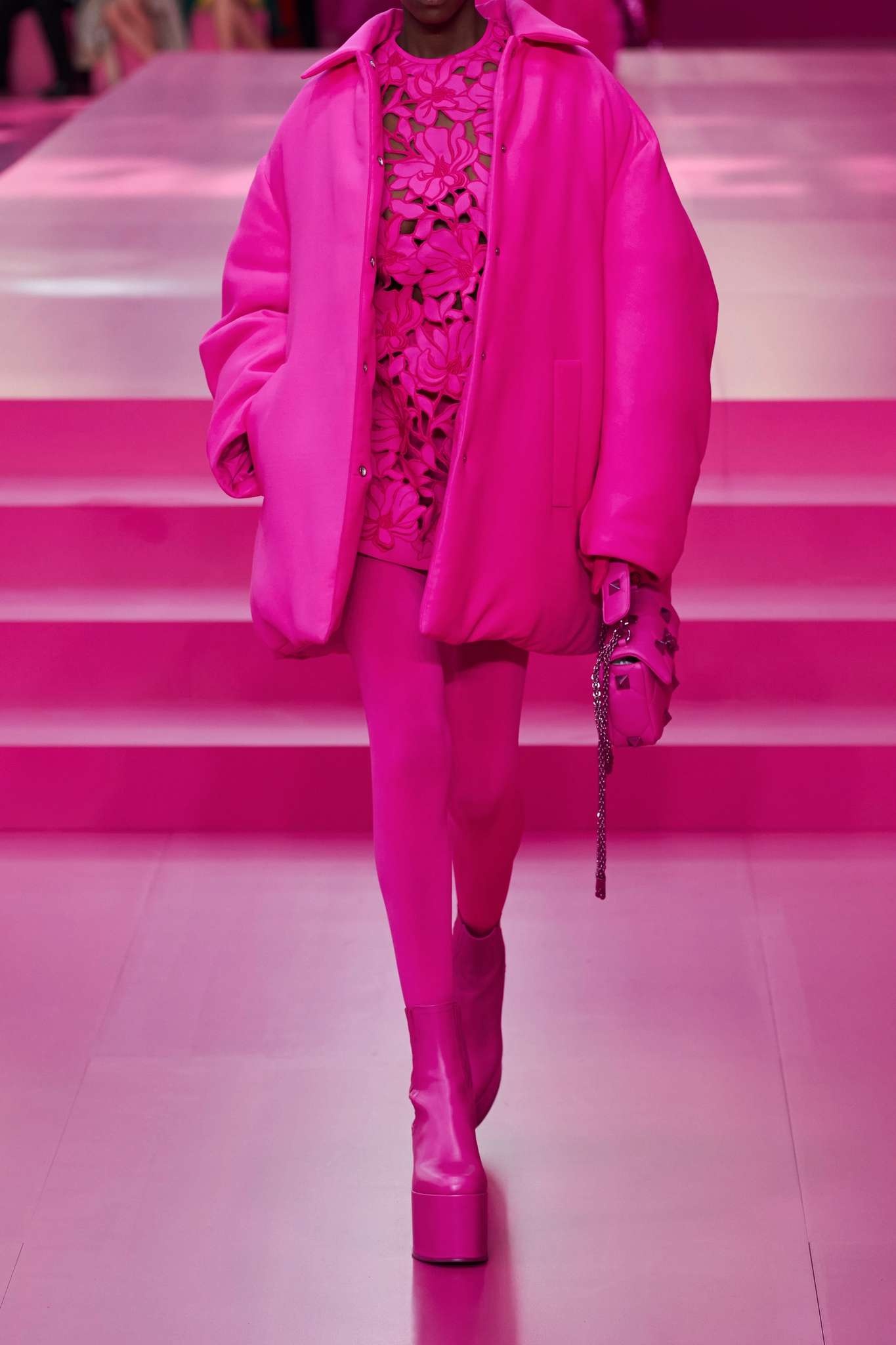 Oversized padded wool and silk-blend crepe jacket - 5