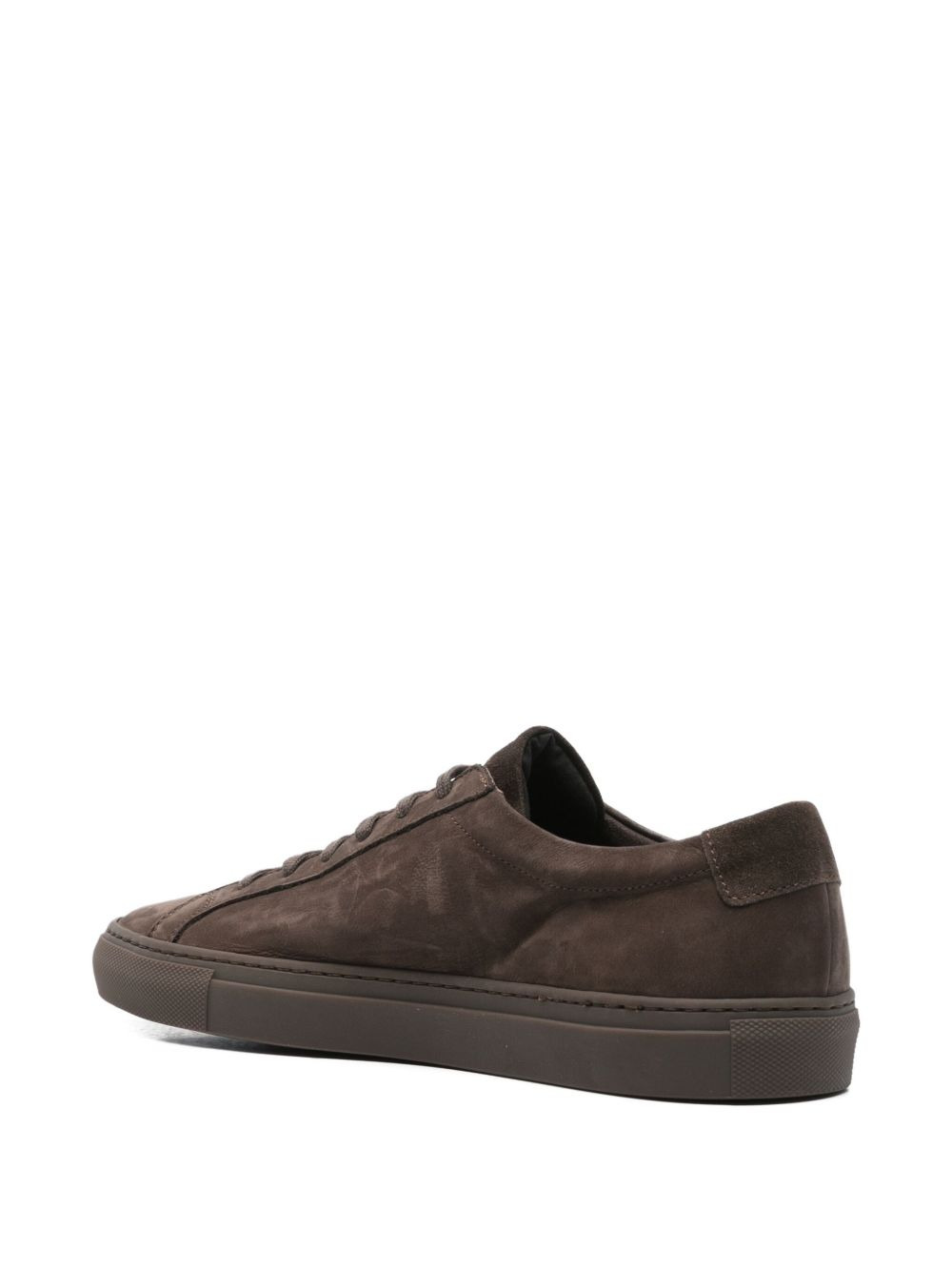 suede-leather low-top sneakers - 3