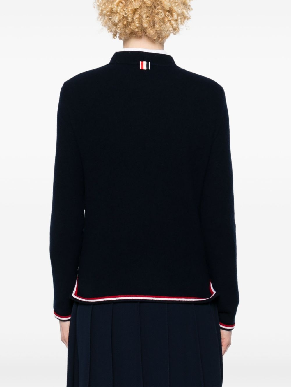 RWB-stripe cashmere jumper - 4