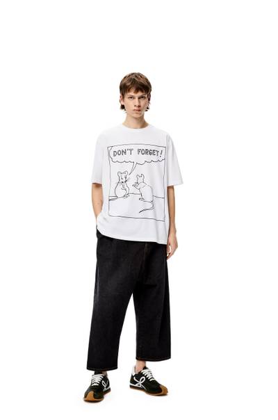 Loewe Don't Forget print T-shirt in cotton outlook