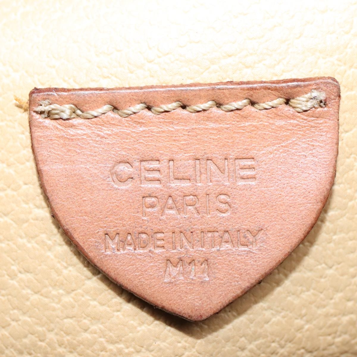 CELINE Macadam Canvas Tote Bag Pvc Leather Brown Gold - 12