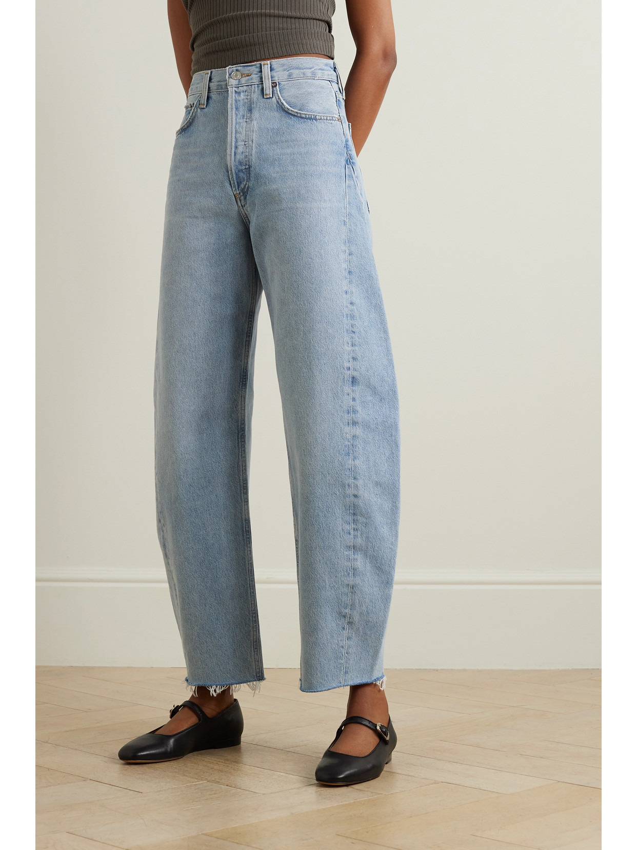 Luna High-rise Tapered Organic Jeans - 4
