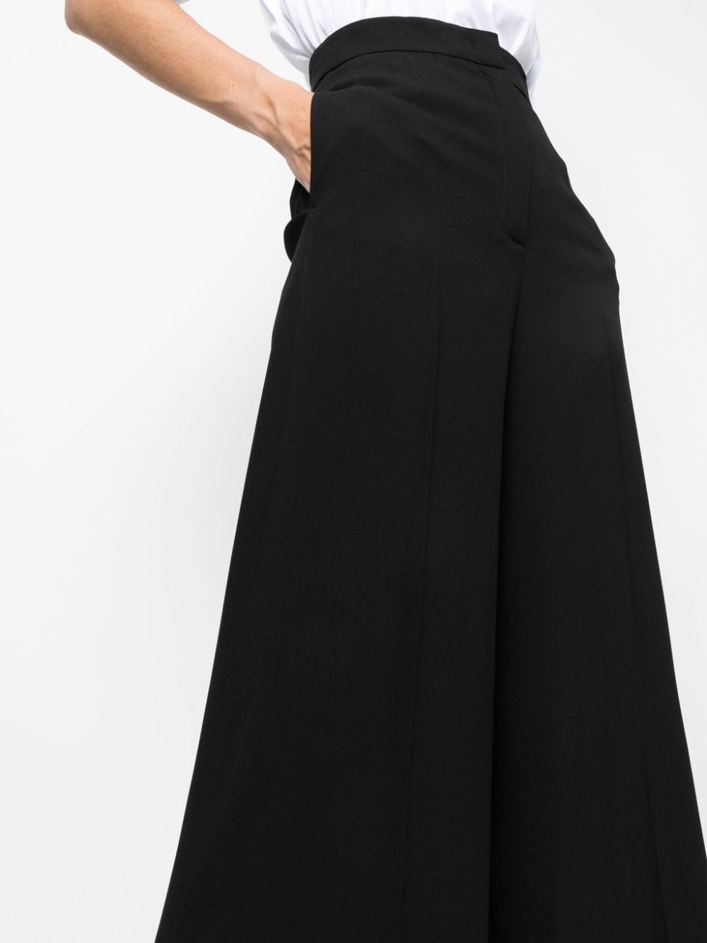 high-waisted wide-leg trousers - 5