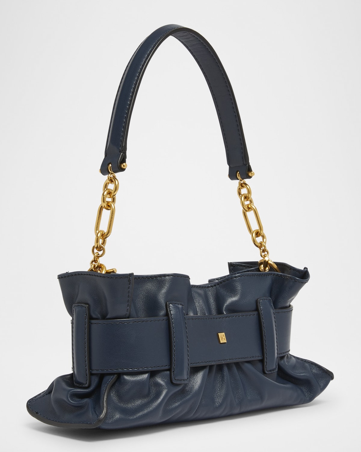 Anthem Mini Buckle Shoulder Bag in Calfskin Leather - 3