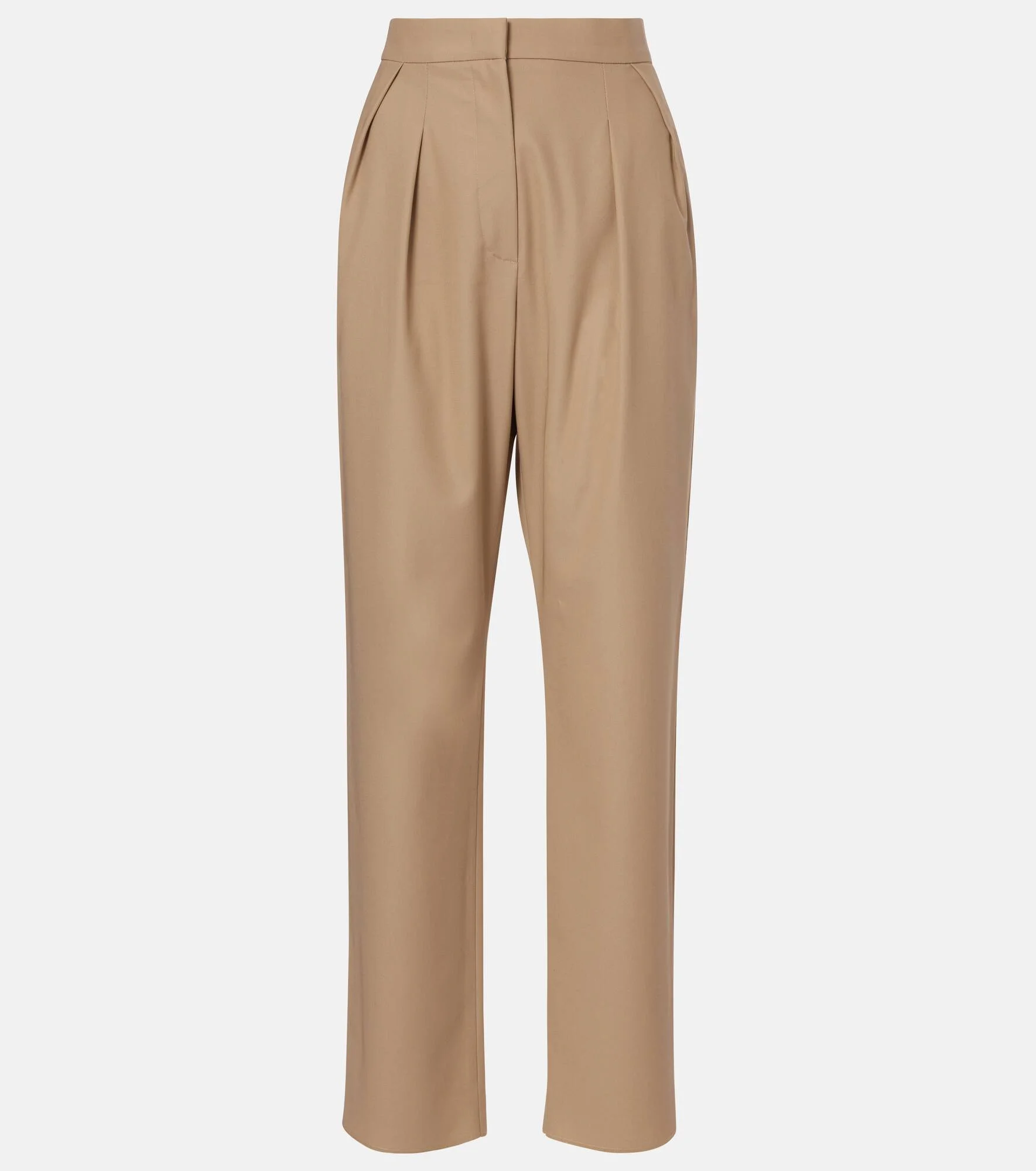 Dede pleated cotton slim pants - 1