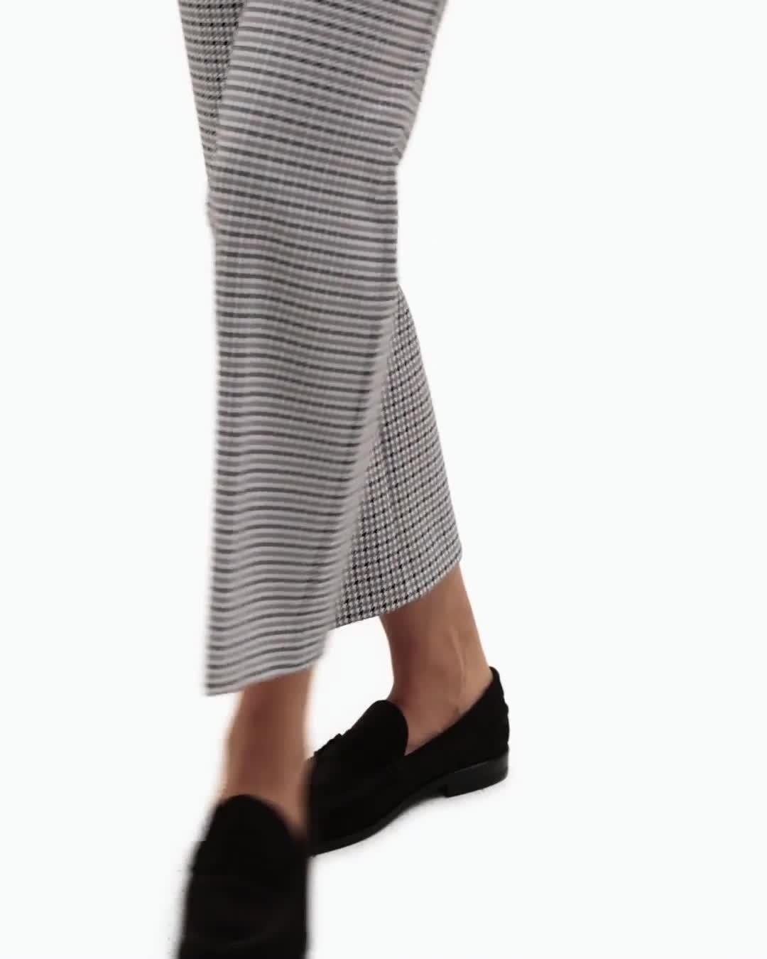 Kick Pant in Stretch Houndstooth Knit - 6
