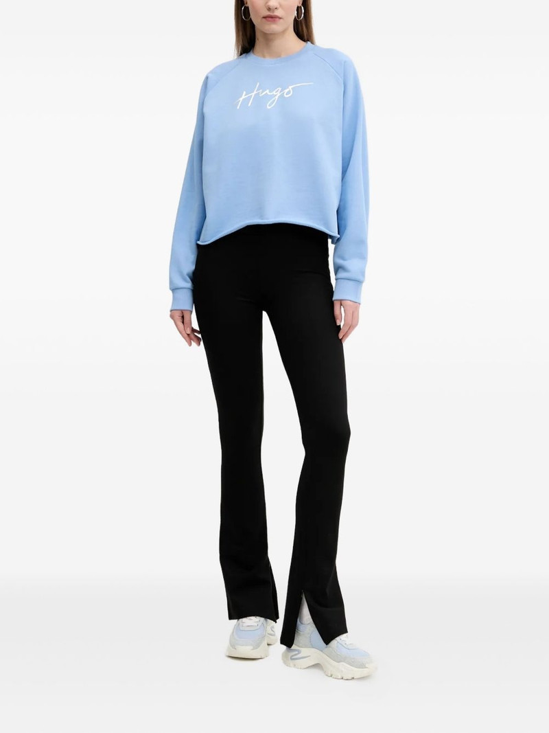 HUGO logo-print sweatshirt outlook