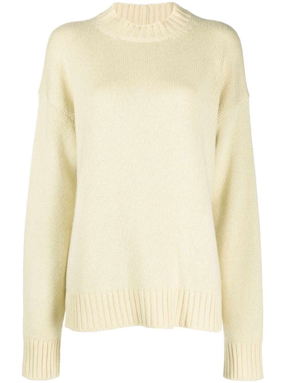 cashmere-cotton crewneck jumper - 1