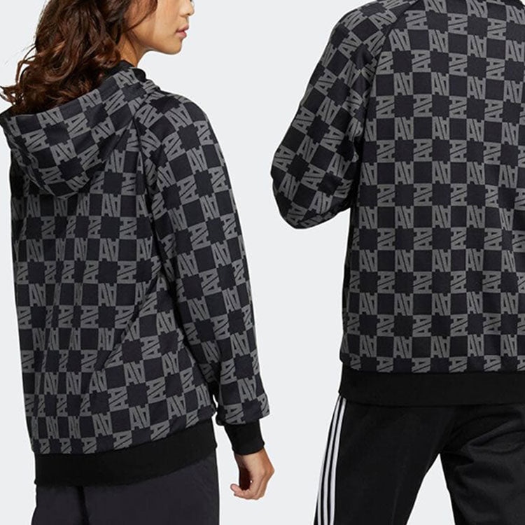 adidas Monogram Jacket 'Black White' HR3435 - 6