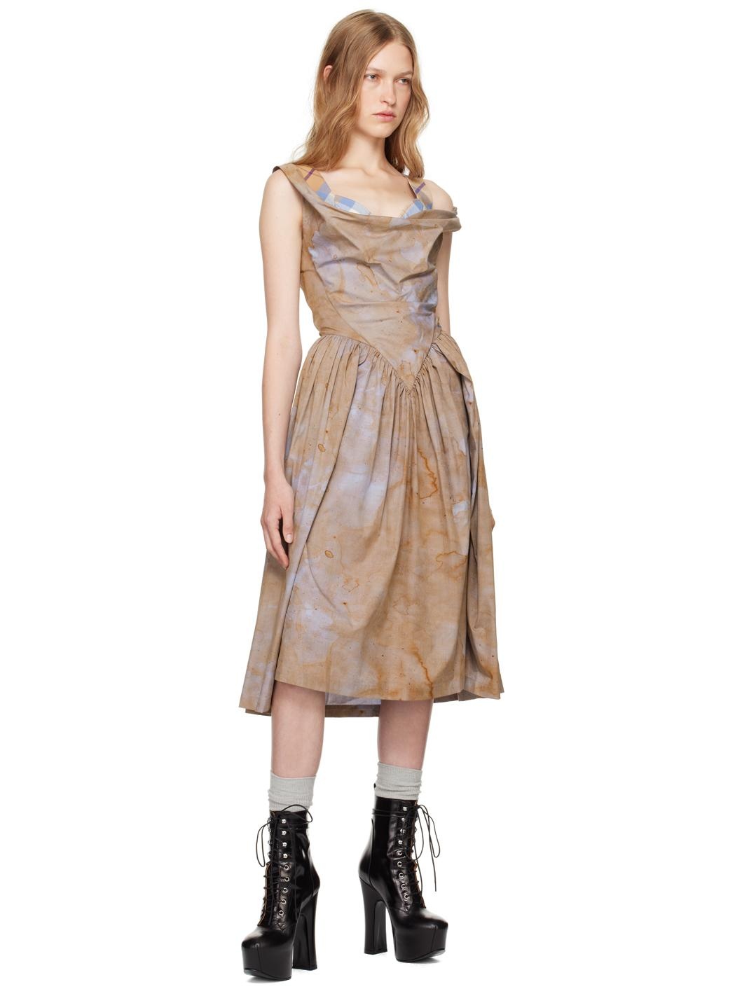 SSENSE Exclusive Capsule Brown Sunday Midi Dress - 5