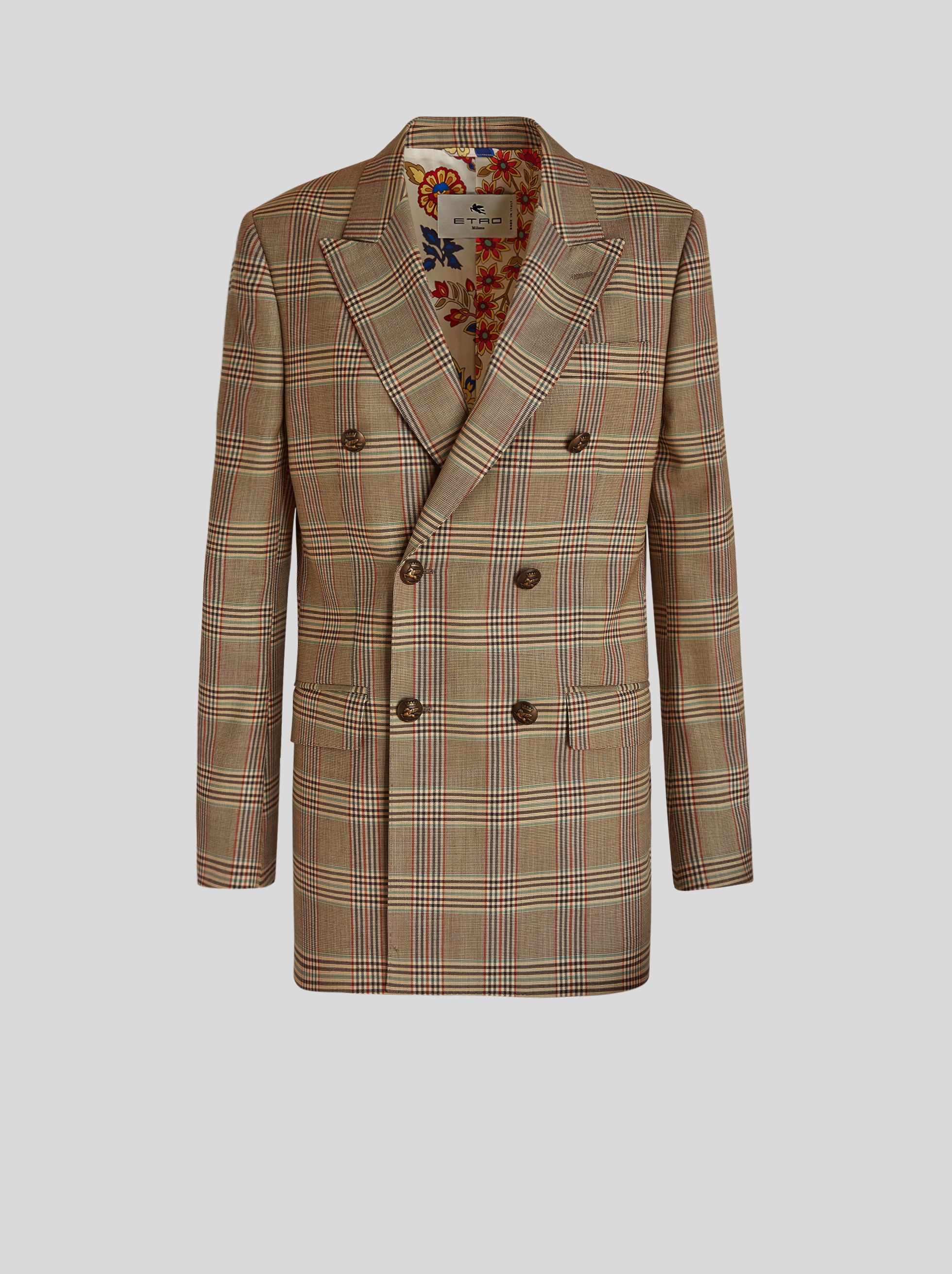 DOUBLE-BREASTED PRINCE OF WALES JACKET - 1