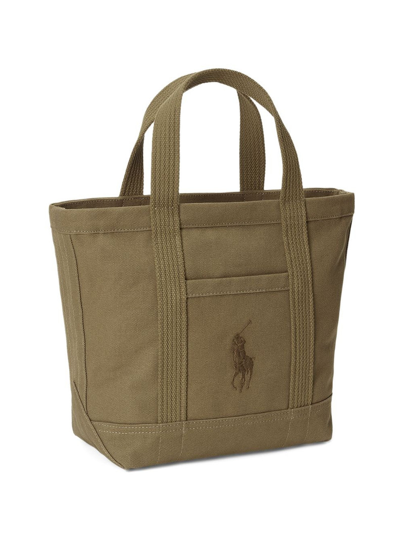 embroidered-logo tote bag 3