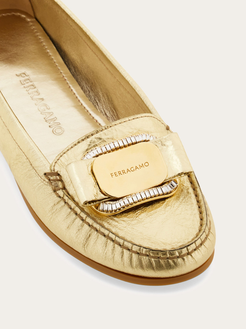 Crystal embellished driver loafer 6