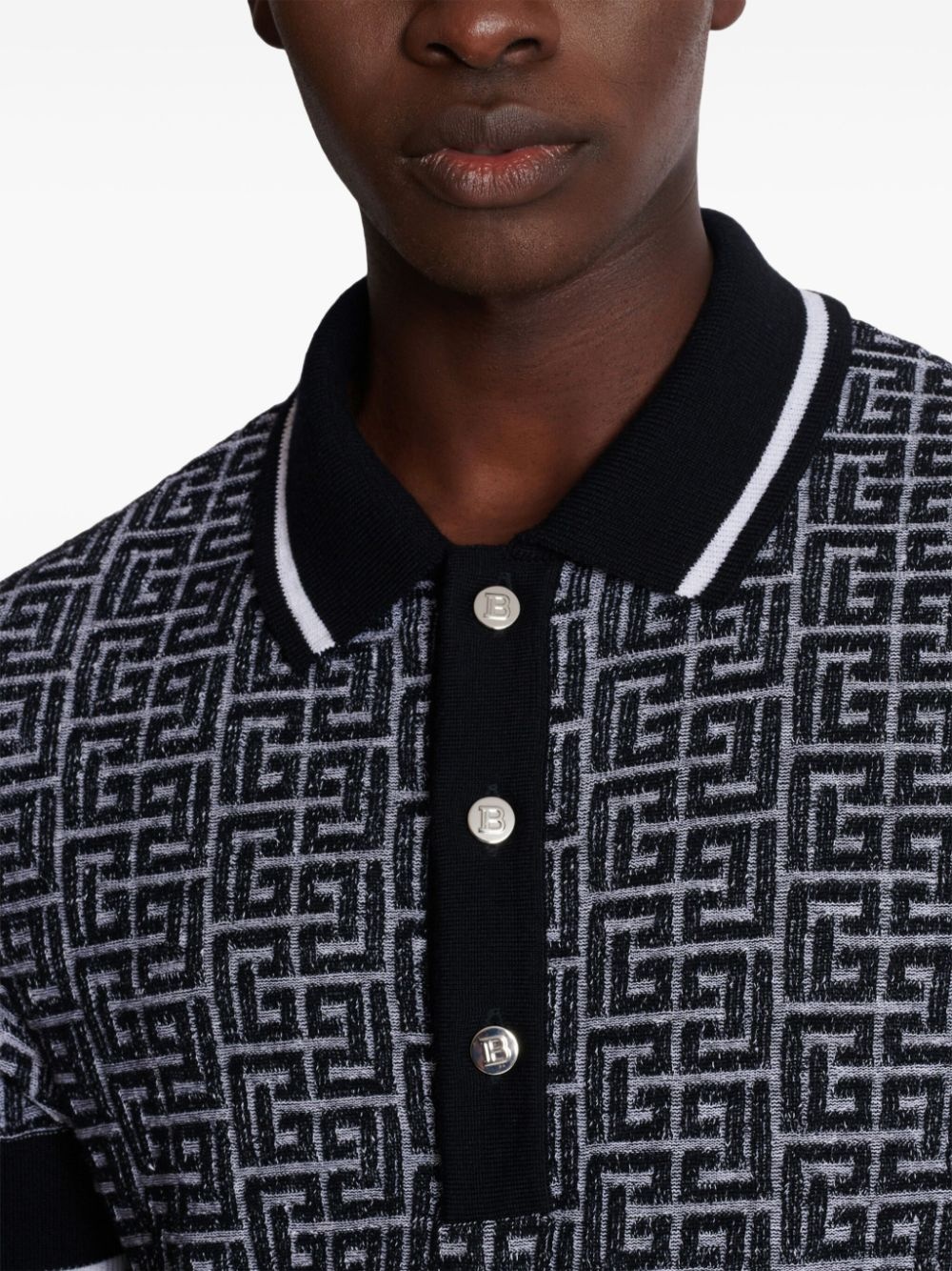 Labyrinth knitted polo shirt - 6
