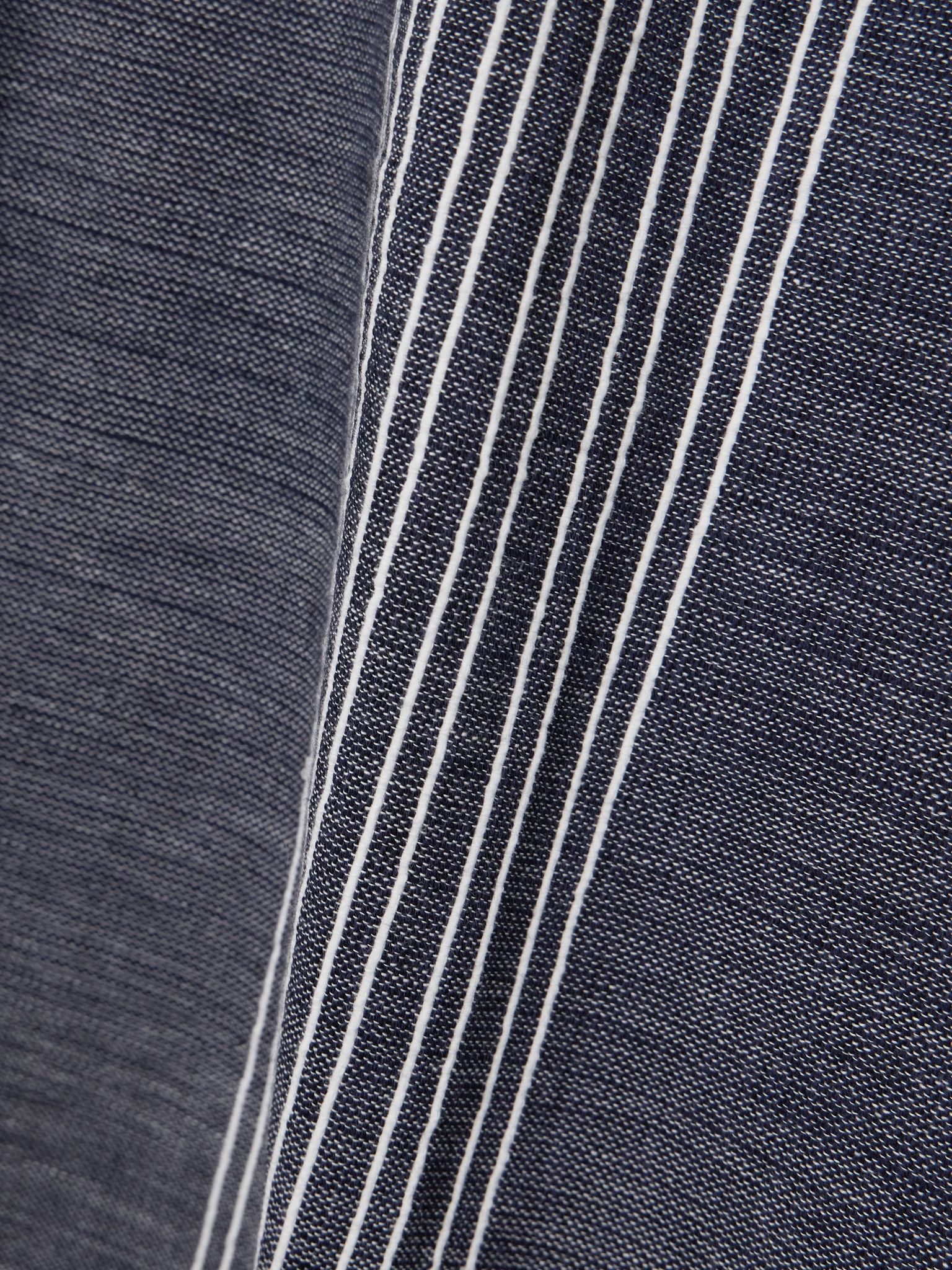 Desta striped cotton wide-leg pants Navy - 4