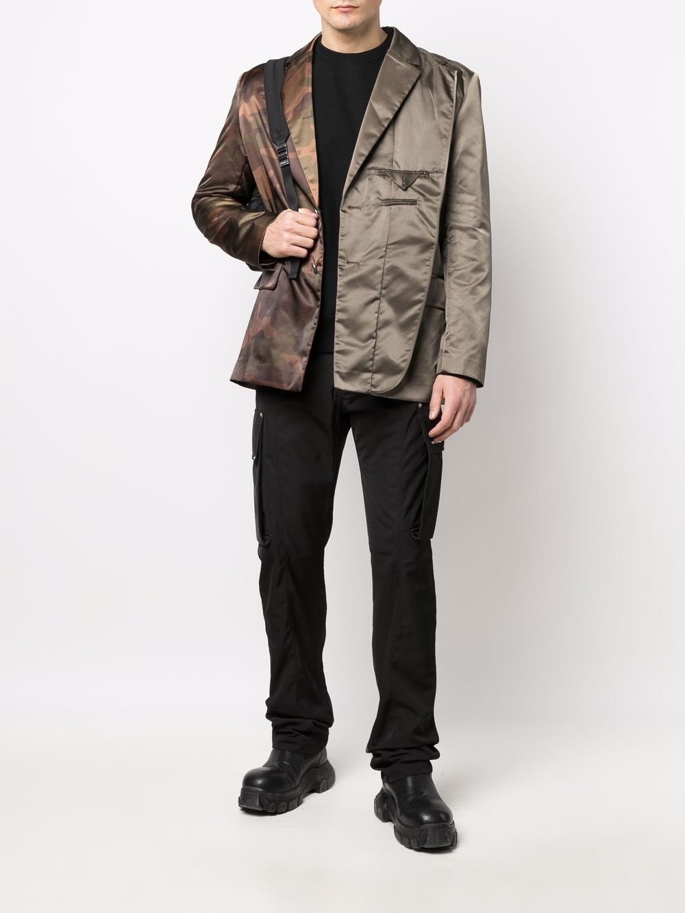 camouflage-print single-breasted blazer - 2