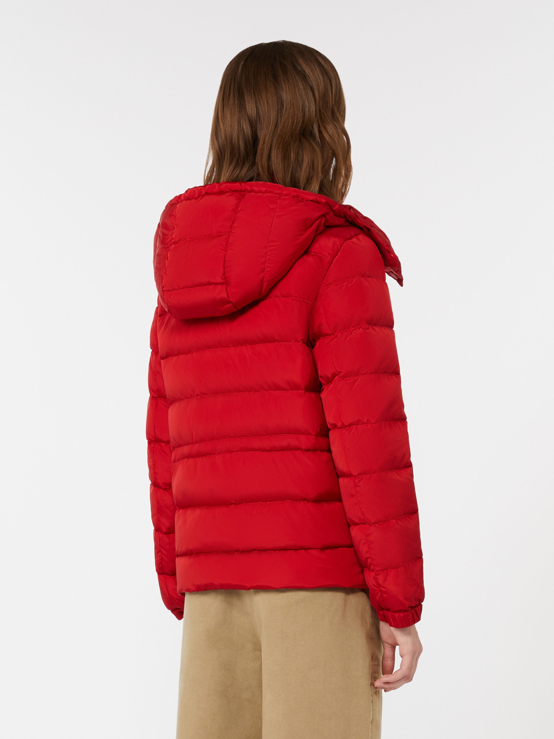 SAX Short down jacket in water-repellent taffeta - 4