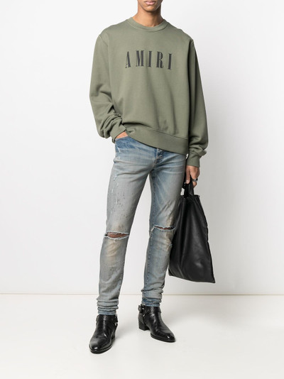 AMIRI logo-print cotton sweatshirt outlook