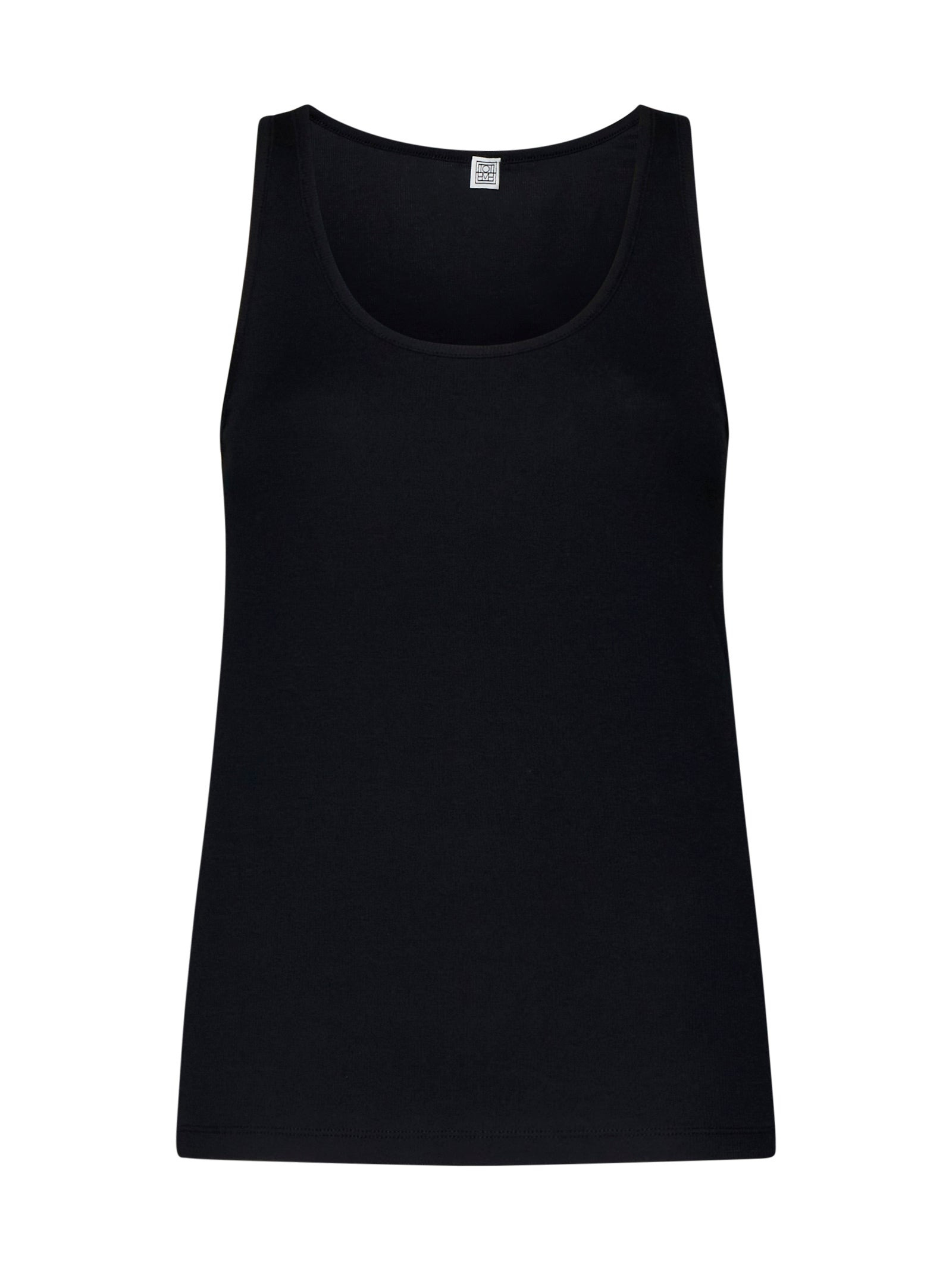 Rib knit cotton tank top - 1