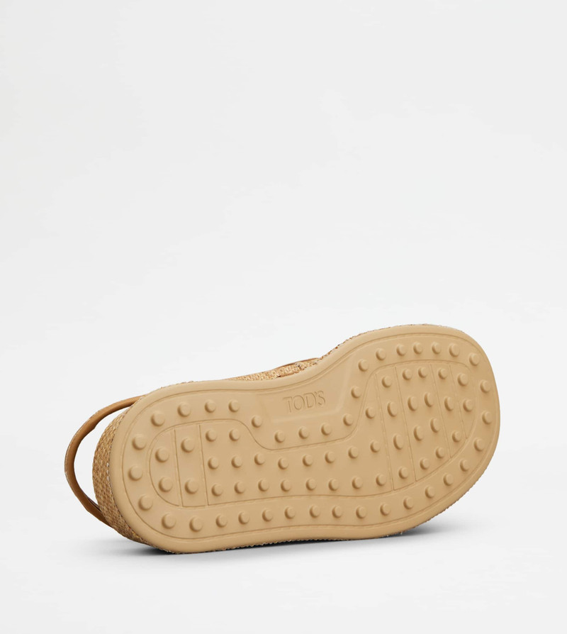 SANDALS IN RAFFIA - BEIGE 4