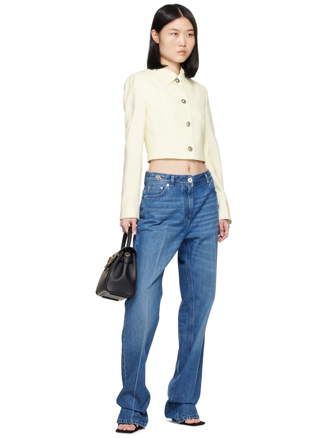 Beige Malfilé Jacket - 4