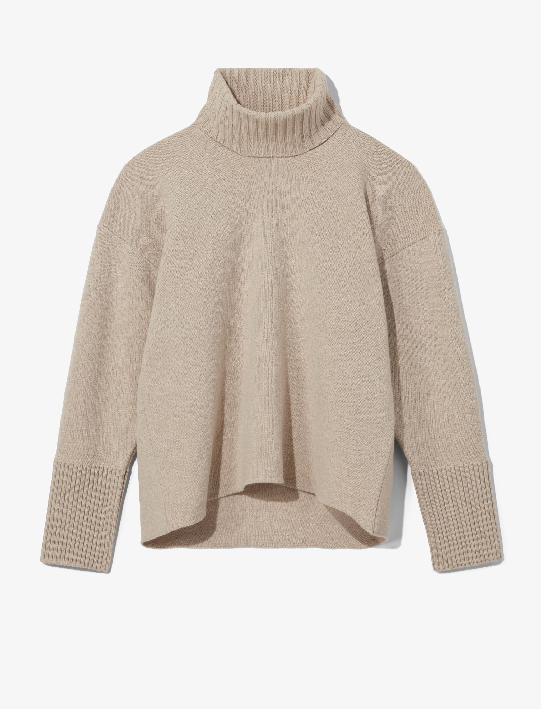 Doubleface Eco Cashmere Oversized Turtleneck Sweater - 1