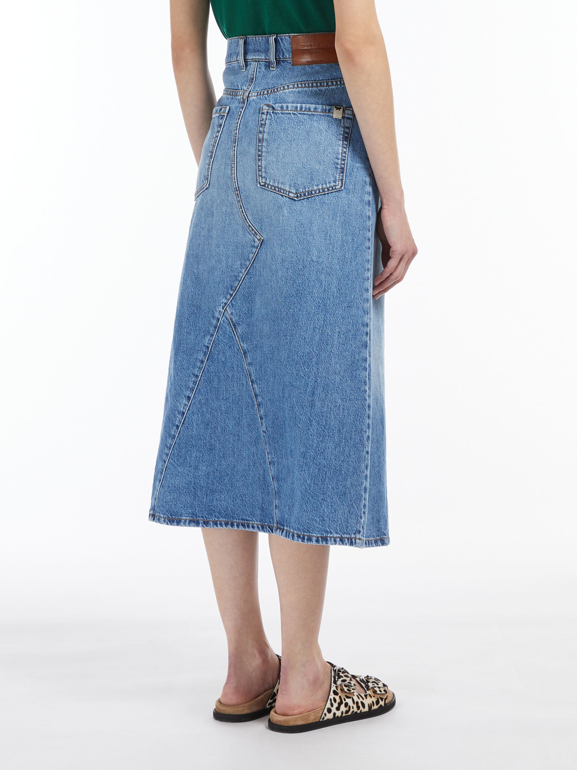 FIORDI Cotton denim skirt - 4