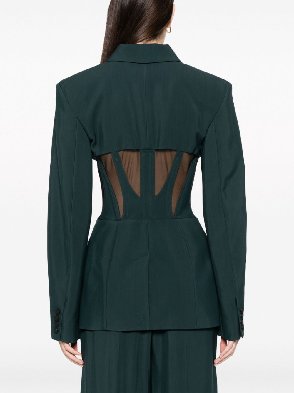 corset panelled blazer - 4