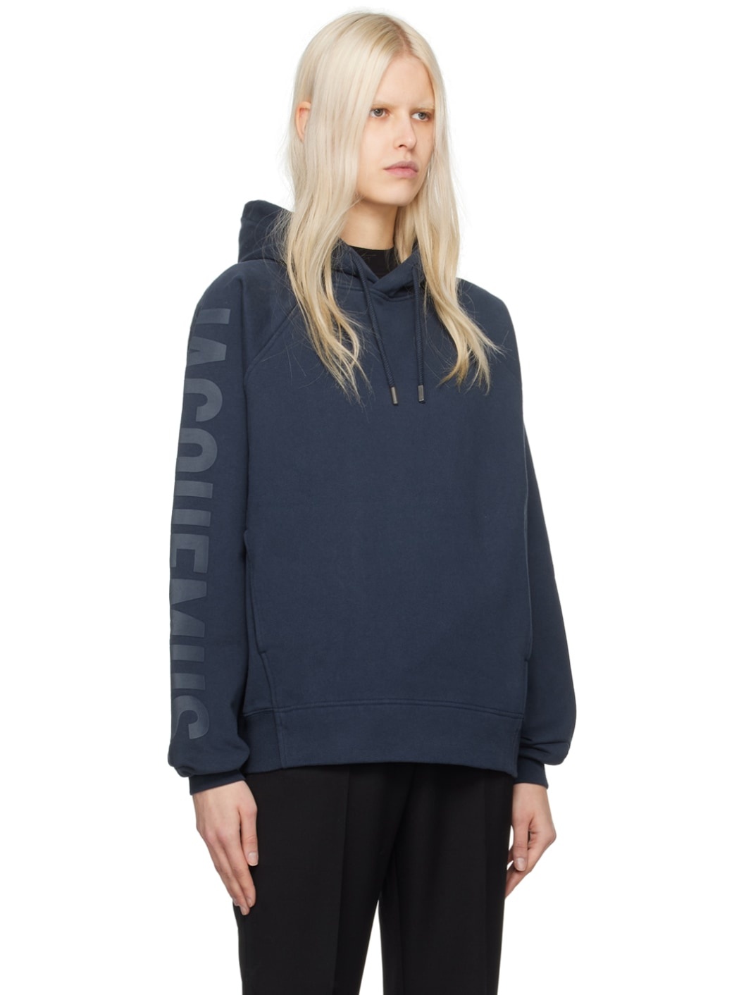 Navy Les Classiques 'Le Hoodie Typo' Hoodie - 2