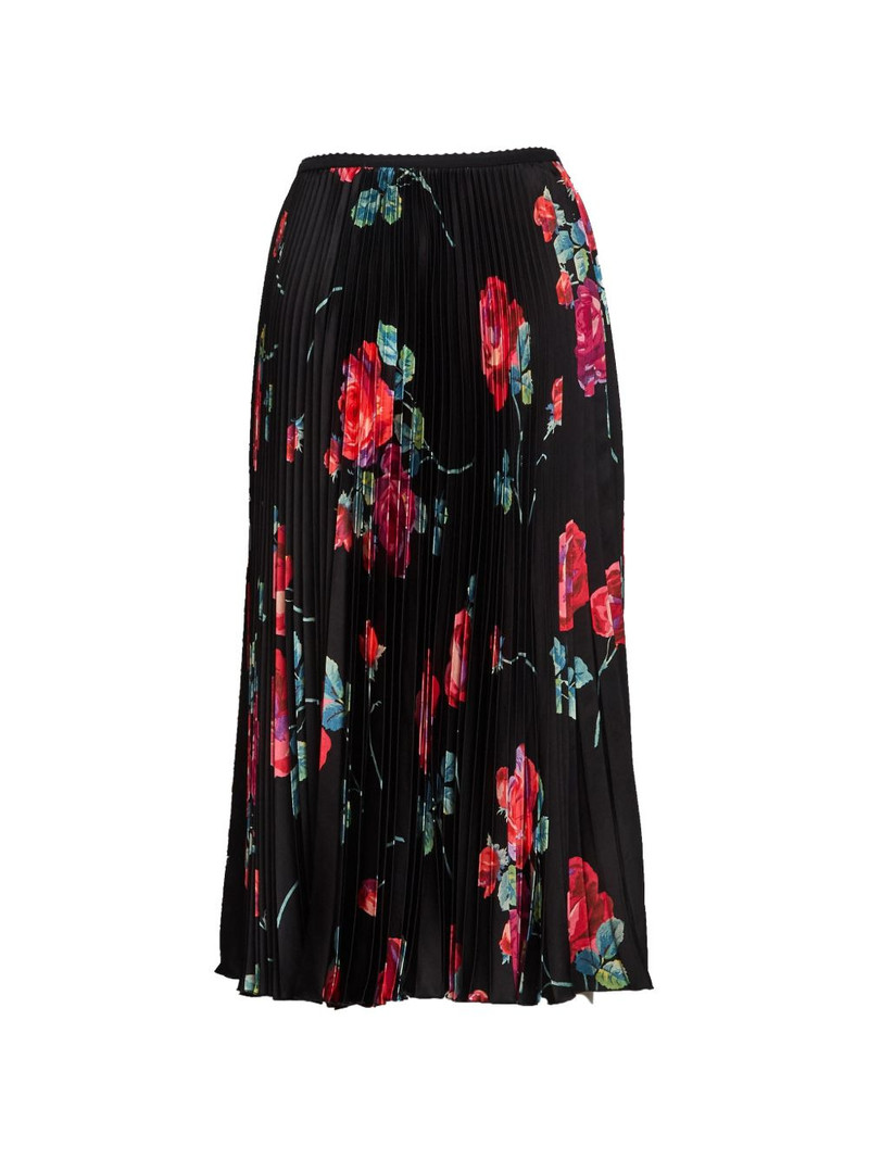 N°21 pleated floral print skirt outlook