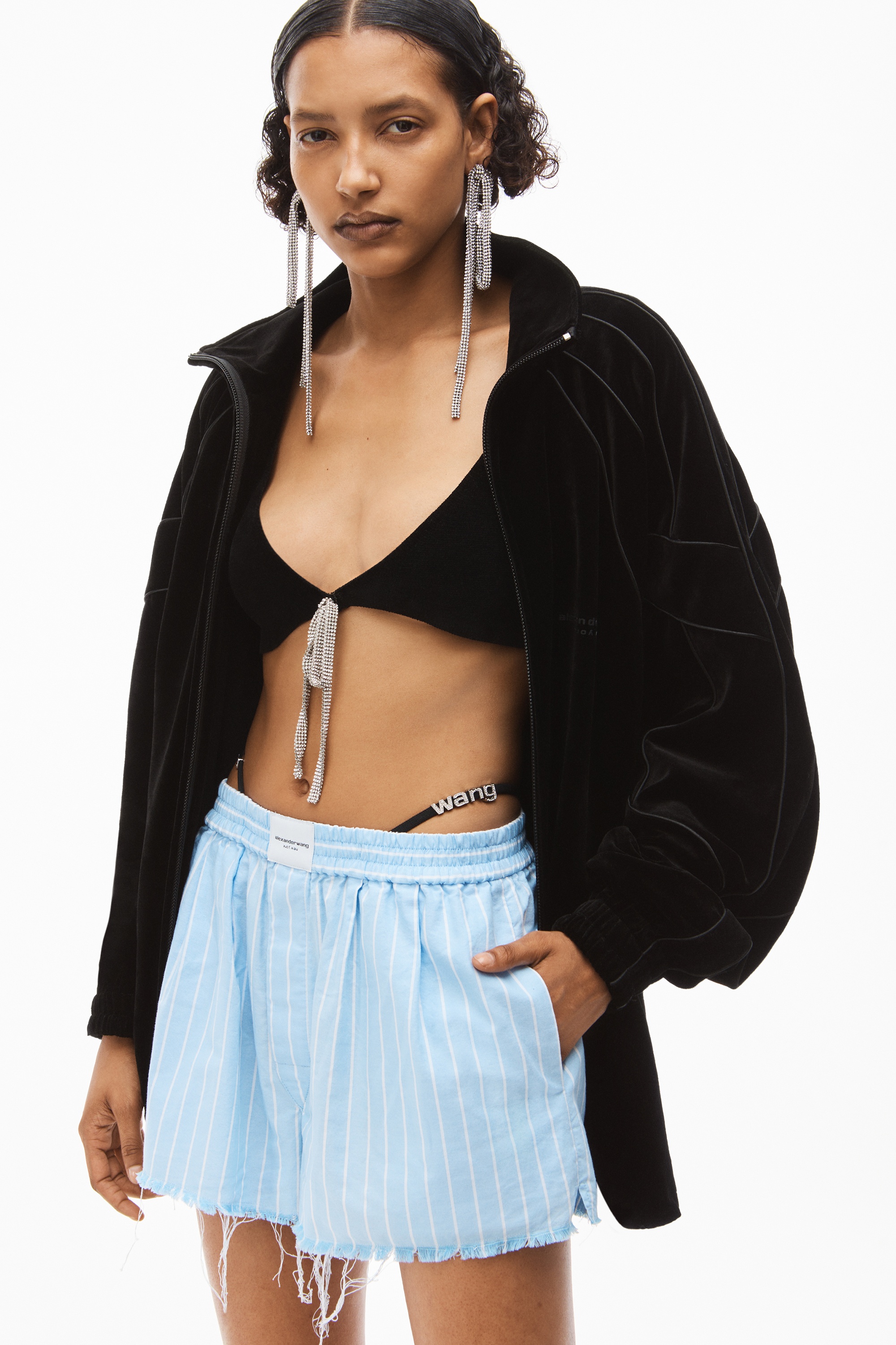 FRAYED BOXER IN STRIPE OXFORD - 5