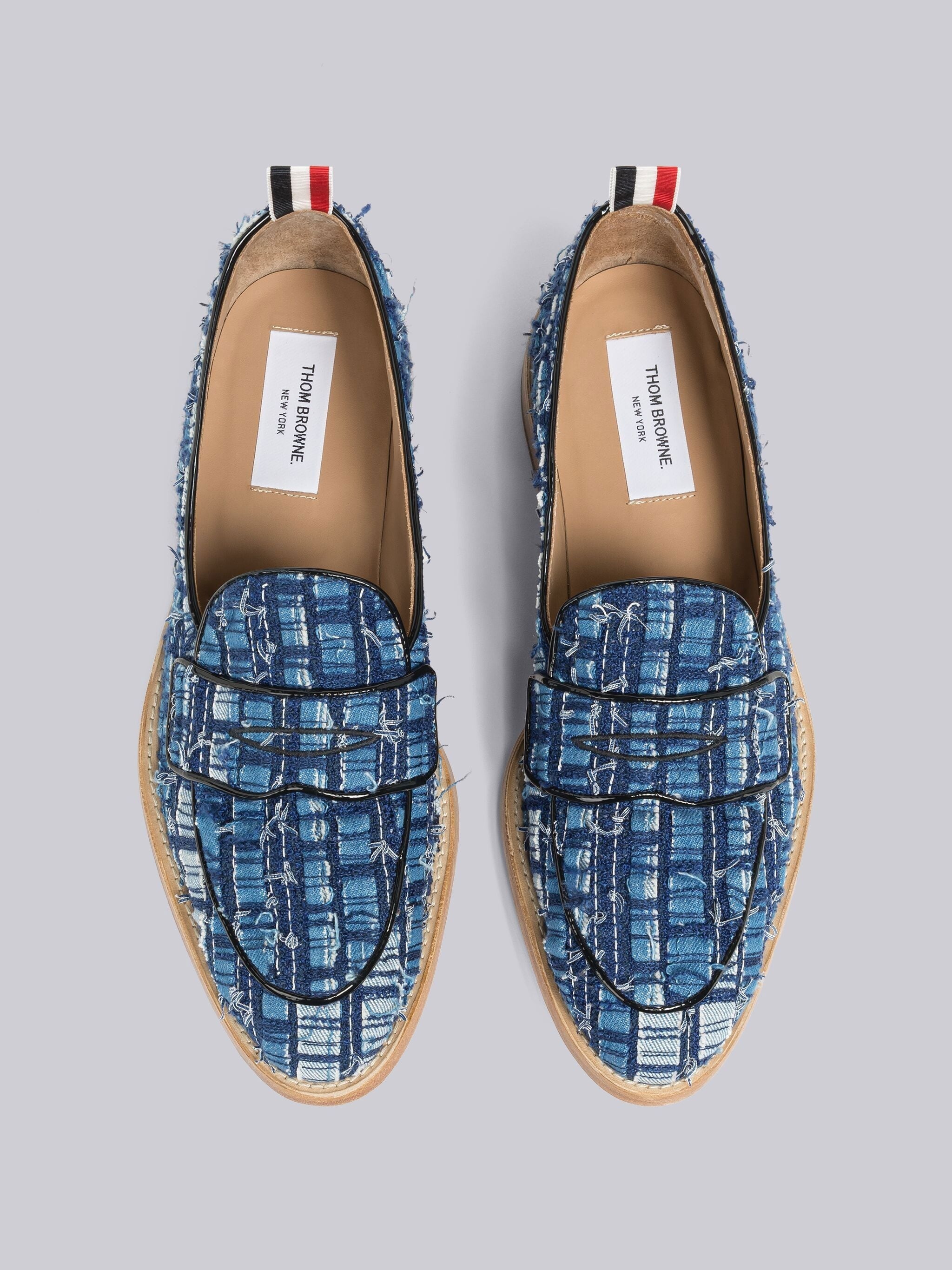 Denim Ribbon Tweed Varsity Penny Loafer - 3