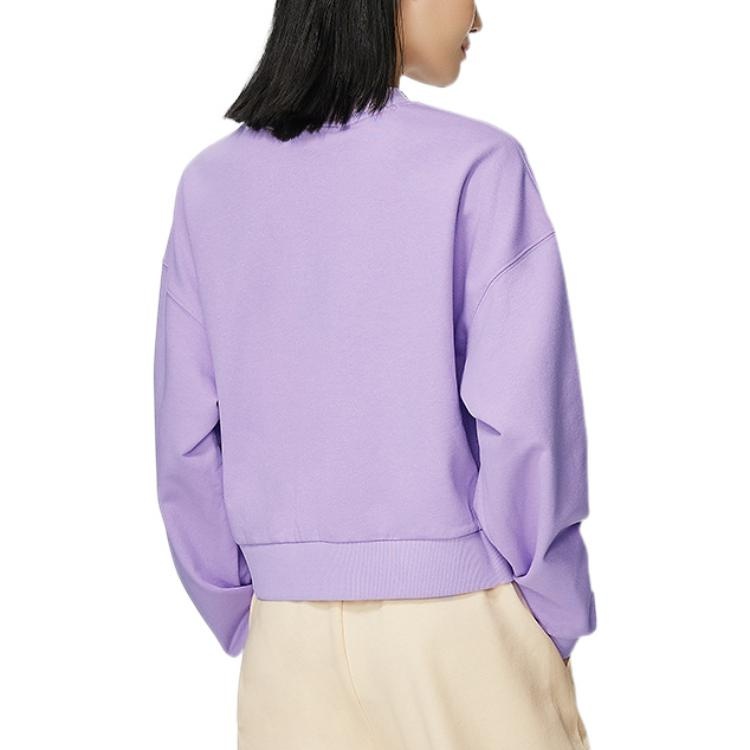 (WMNS) Li-Ning Lifestyle Classic Pullover 'Purple' AWDS634-3 - 4