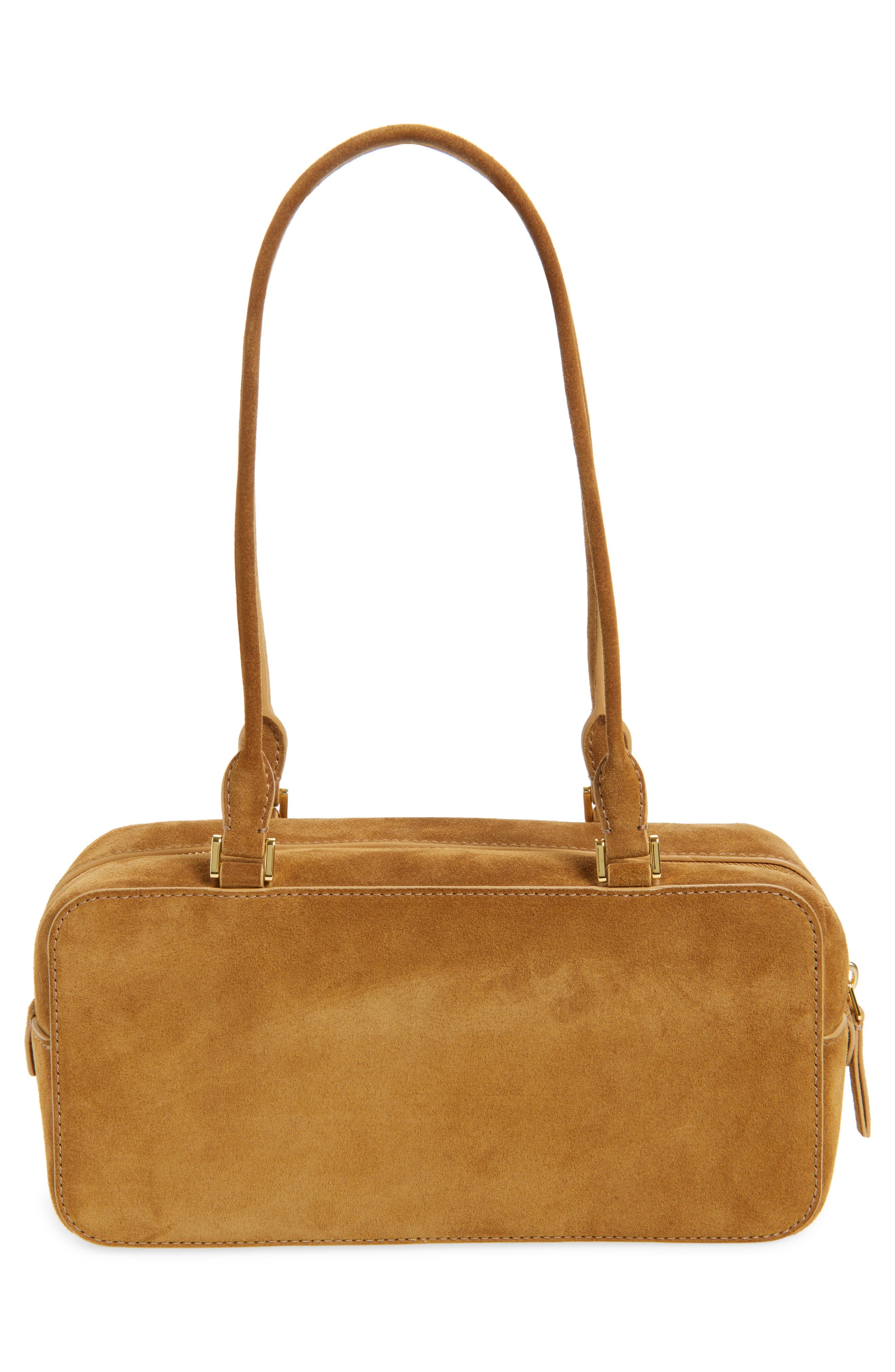 Veronica Beard Boxy Suede Shoulder Bag in Acorn at Nordstrom - 3