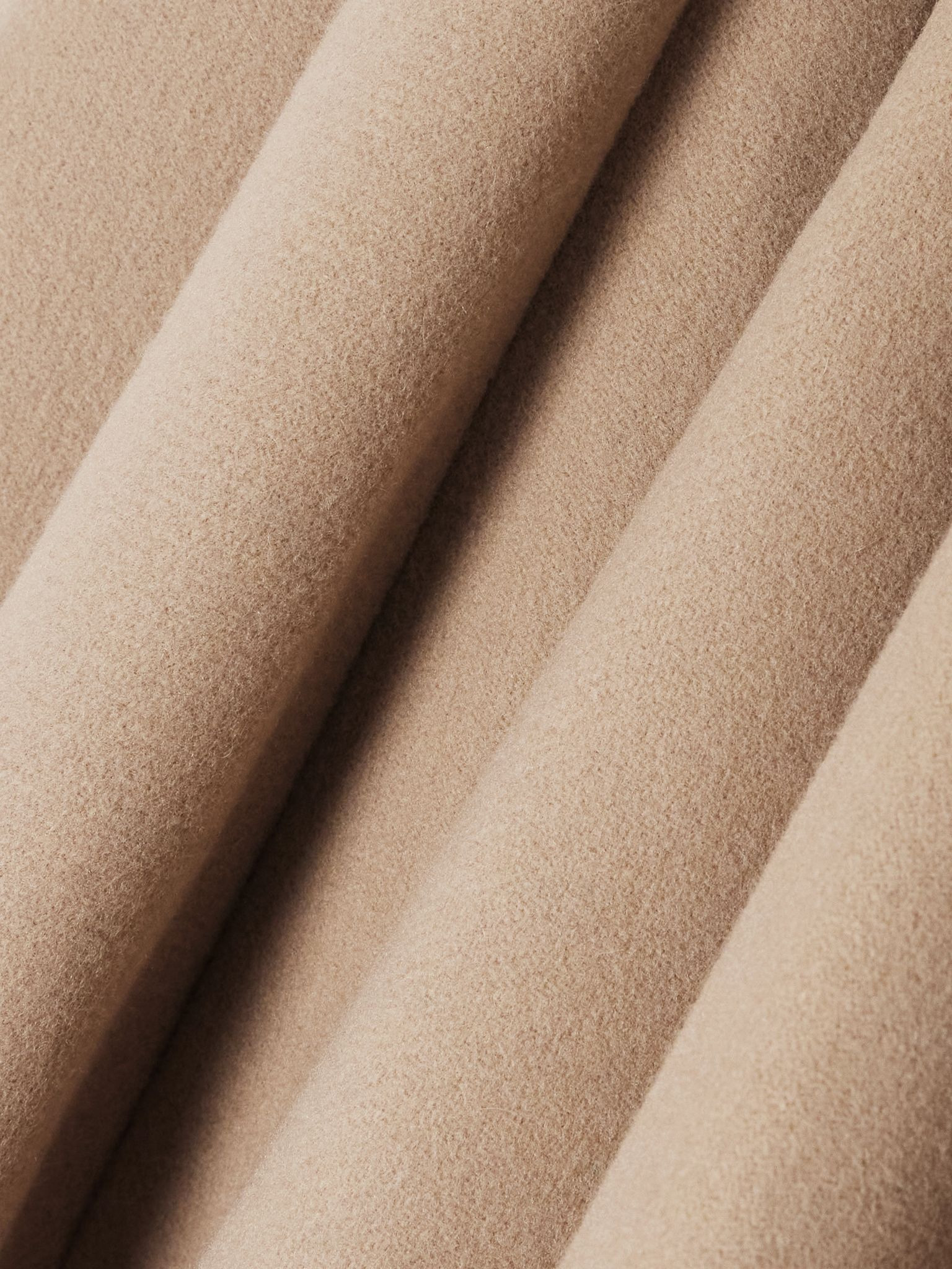 Pleated brushed wool and cashmere-blend mini skirt Beige - 5